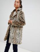Parisian Leopard Print Coat - Multi
