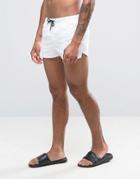 Asos Swim Shorts In White Super Short Length - White