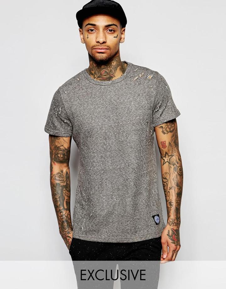 Sixth June Distressed T-shirt - Gray