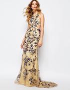 A Star Is Born All Over Luxe Embellished Maxi Dress With Tie Sides