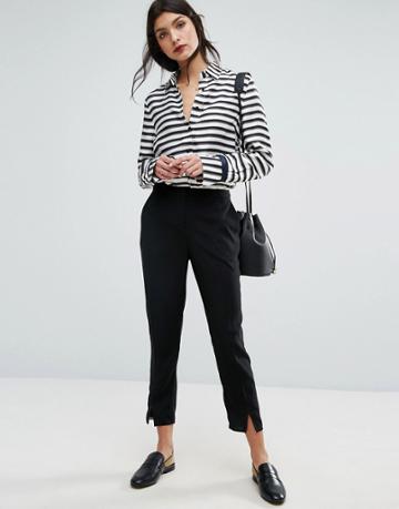 Jaeger Tipping Detail Pant - Black