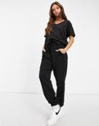 Missguided T-shirt And Sweatpants Set In Black