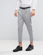 Asos Tapered Suit Pant In Ice Gray - Gray