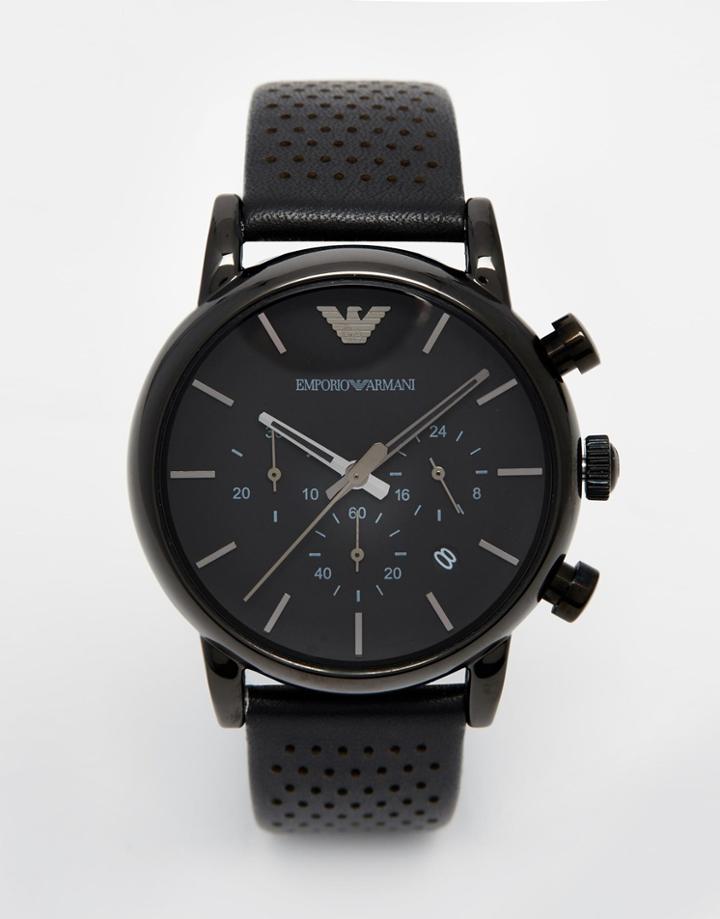 Emporio Armani Watch Luigi Ar1737 - Black