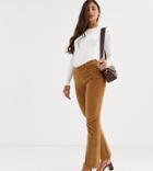 Vero Moda Tall Cord Straight Leg Pants In Tan