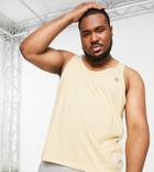 Le Breve Plus Racer Tank Top In Stone-neutral