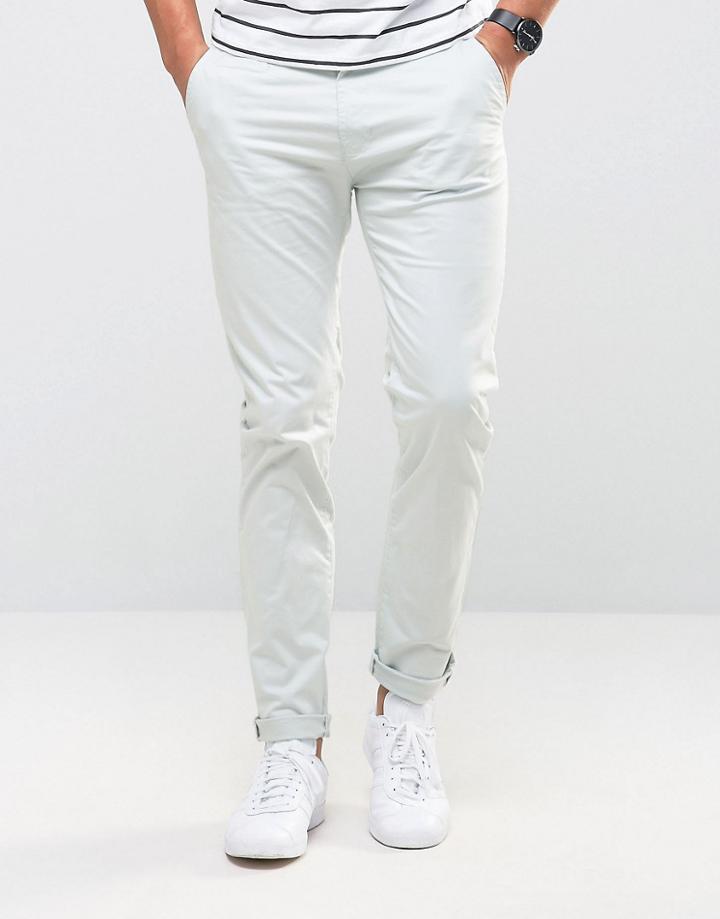 Bellfield Stretch Skinny Chinos - Blue