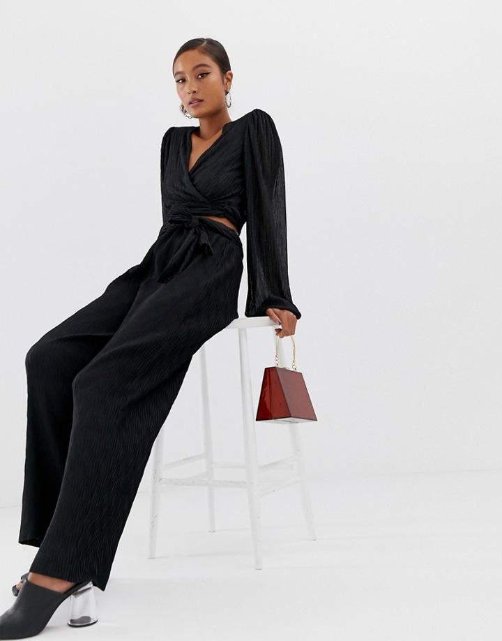 Moves By Minimum Tie Waist Pants-black