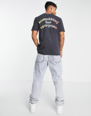 Lee Back Something For Everyone Print T-shirt In Washed Black