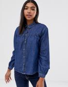 Only Denim Shirt With Western Detail