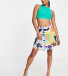 Missguided Petite Mini Skirt In Floral - Part Of A Set-multi