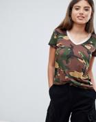 G-star Camoflage V-neck T-shirt - Multi