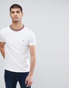 Tommy Hilfiger Felix Icon Stripe Neck T-shirt In White - White