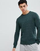 Tommy Hilfiger Cable Knit Sweater - Green