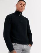 Produkt Organic Half Zip Knitwear-black