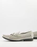 Brave Soul Faux Suede Loafers In Gray-grey