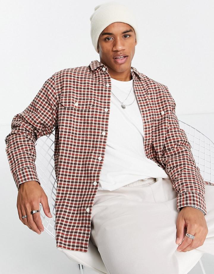 Levi's Jackson Worker Shirt In Red Check