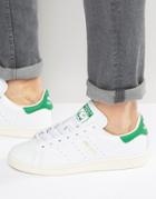 Adidas Originals Stan Smith Leather Sneakers In White S75074 - White
