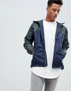 Jack & Jones Originals Windbreaker With Print - Navy