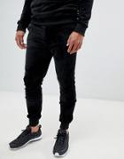 Another Influence Velour Slim Fit Joggers - Black