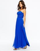 Y.a.s Molly Bandeau Maxi Dress - Blue