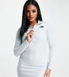 The North Face Glacier Fleece Dress In Blue Exclusive At Asos-blues