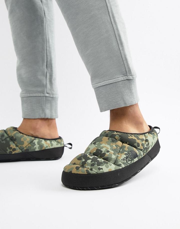 The North Face Nse Tent Mule Iii In Macrofleck Print - Green