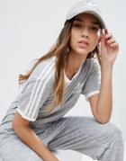 Adidas Originals Logo Cap In Gray - Gray