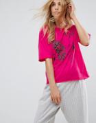 Only Soul Night Printed T-shirt - Pink