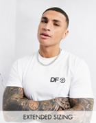 Asos Dark Future T-shirt In White With Front Logo Print