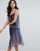 Little White Lies Luce Multicoloured Pleated Dress - Multi