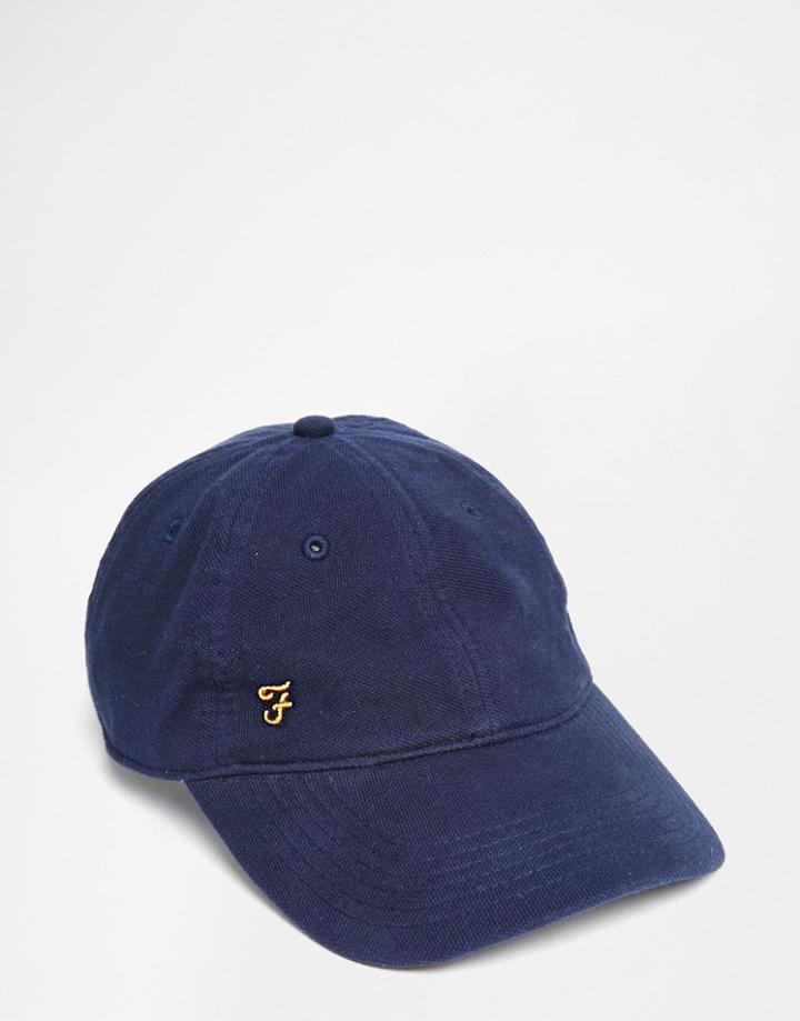 Farah Ellaway Marl Baseball Cap - Blue