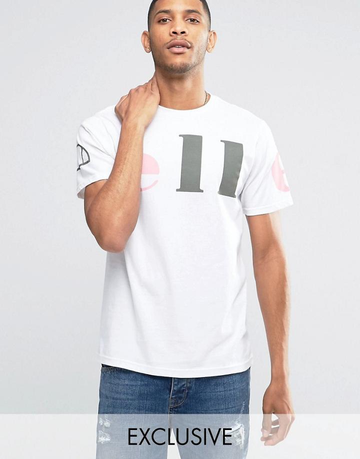 Ellesse T-shirt With Oversized Logo - White