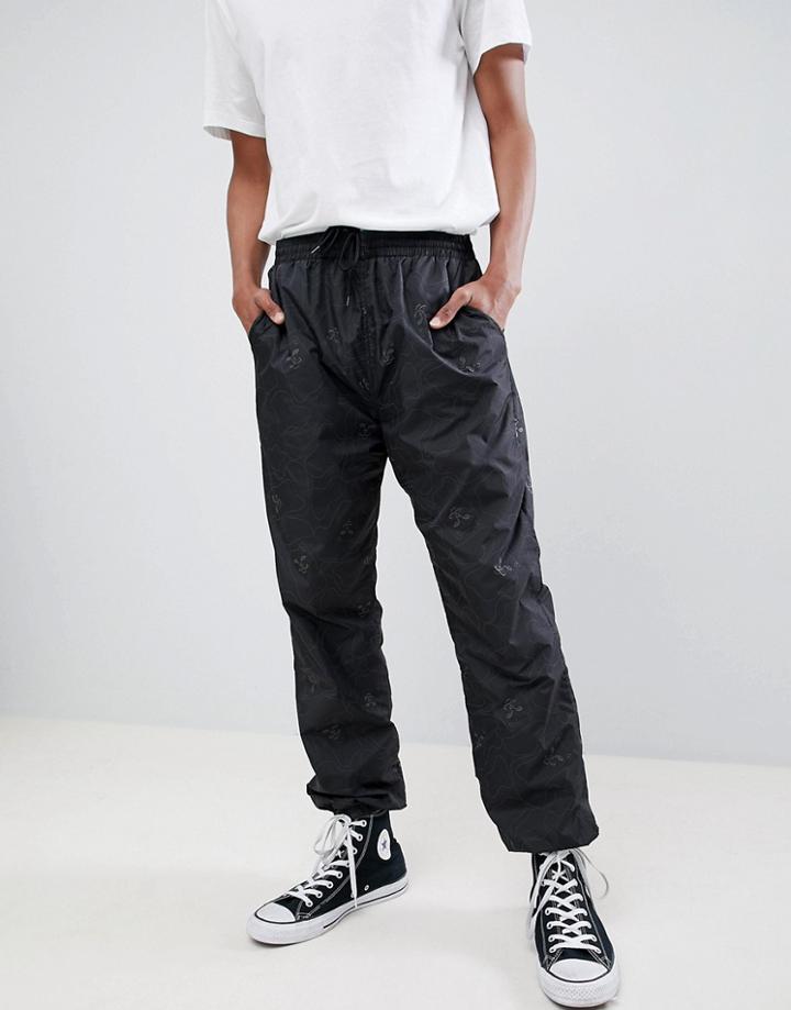 Ripndip Nermal Reflective Camo Track Pant In Black - Black