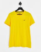 Hollister Icon Logo T-shirt In Gold Yellow