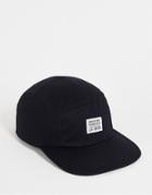 New Look 5 Panel Cap With Patch In Black