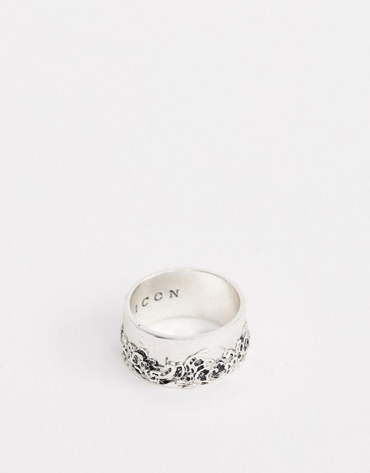 Icon Brand Silver Band Ring