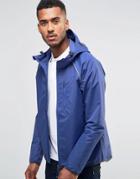 Farah Hadlow Lightweight Zip Thru Jacket With Hood - Blue