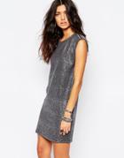 Noisy May Sparkle Tank Dress - Silver