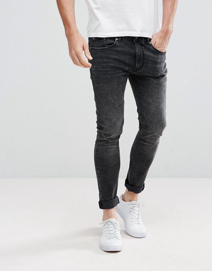 Stradivarius Super Skinny Jeans In Gray Wash - Gray