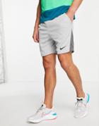 Nike Training Shorts In Light Gray-grey