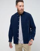 Edwin Standard Cord Shirt One Pocket - Navy