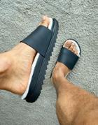 Asos Design Slipper In Black With Faux Fur Lining