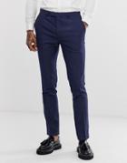 Twisted Tailor Super Skinny Suit Pants With Blue Fleck - Blue