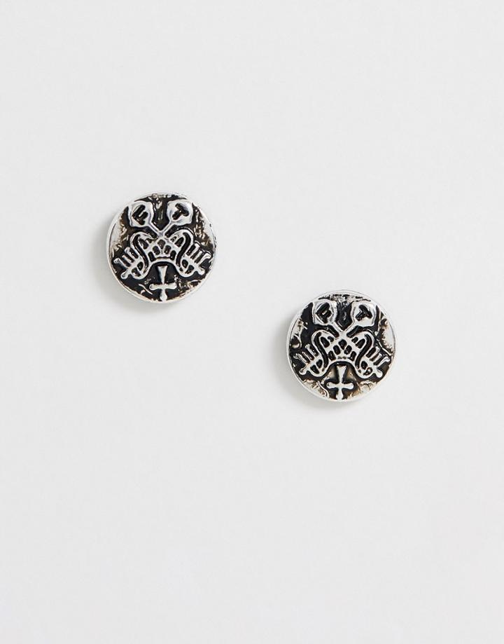 Wftw Sovereign Stud Earrings In Silver - Silver