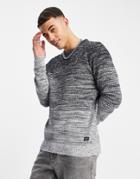 Jack & Jones Essentials Fade Sweater In Gray-blues