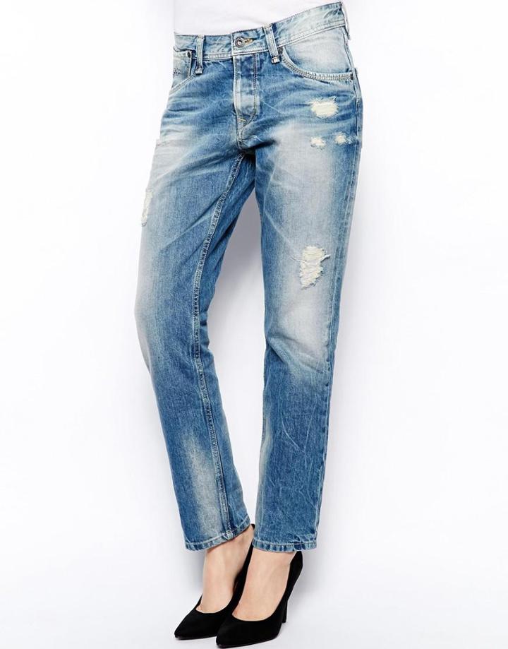 Pepe Jeans Distressed Boyfriend Jeans