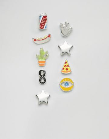 Monki Multipack Novelty Earring Set - Multi