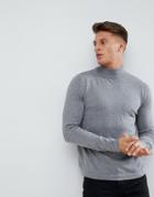 Esprit Turtleneck Sweater - Gray