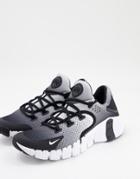 Nike Training Free Metcon 4 Trainers In Black-white